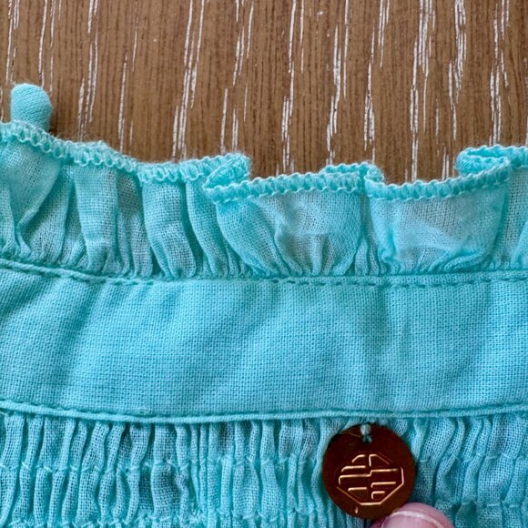 Antik Batik Voile Ruffle Cuff Long Sleeve Shirt from Paris, France NWOT, Sz M - Picture 4 of 9